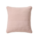 Housse de coussin matelassée en coton délavé Arno - Rose délavé