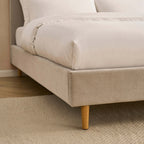 Cadre de lit Ascot - Chenille gris clair