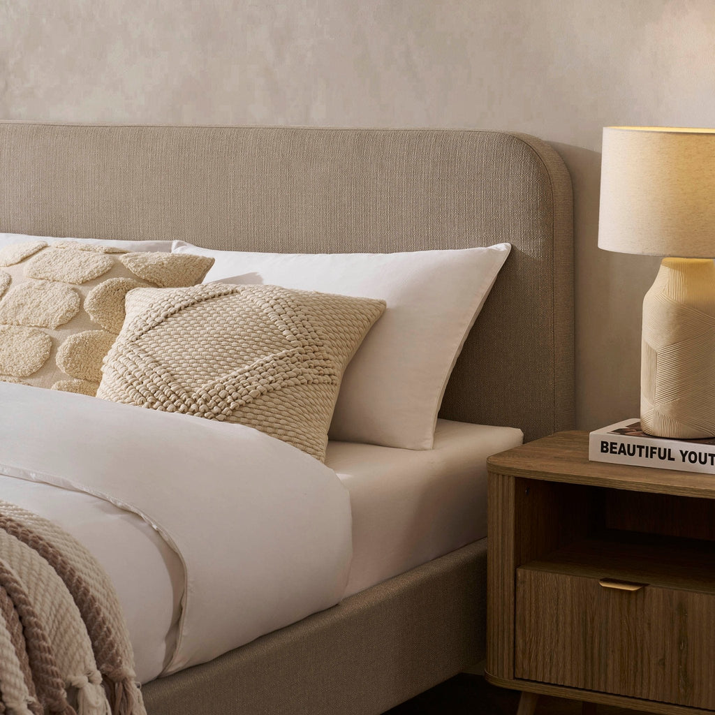 Cadre de lit Ascot - Gris pierre