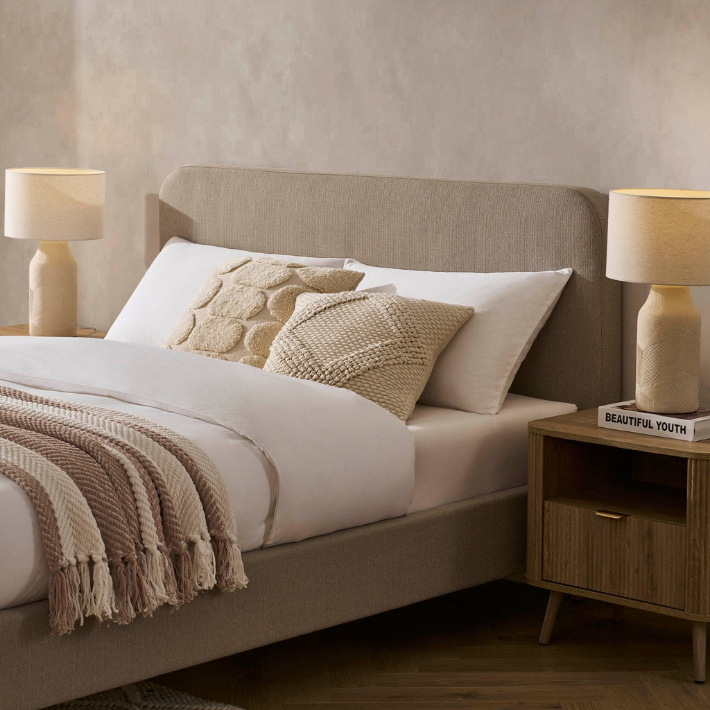 Cadre de lit Ascot - Gris pierre