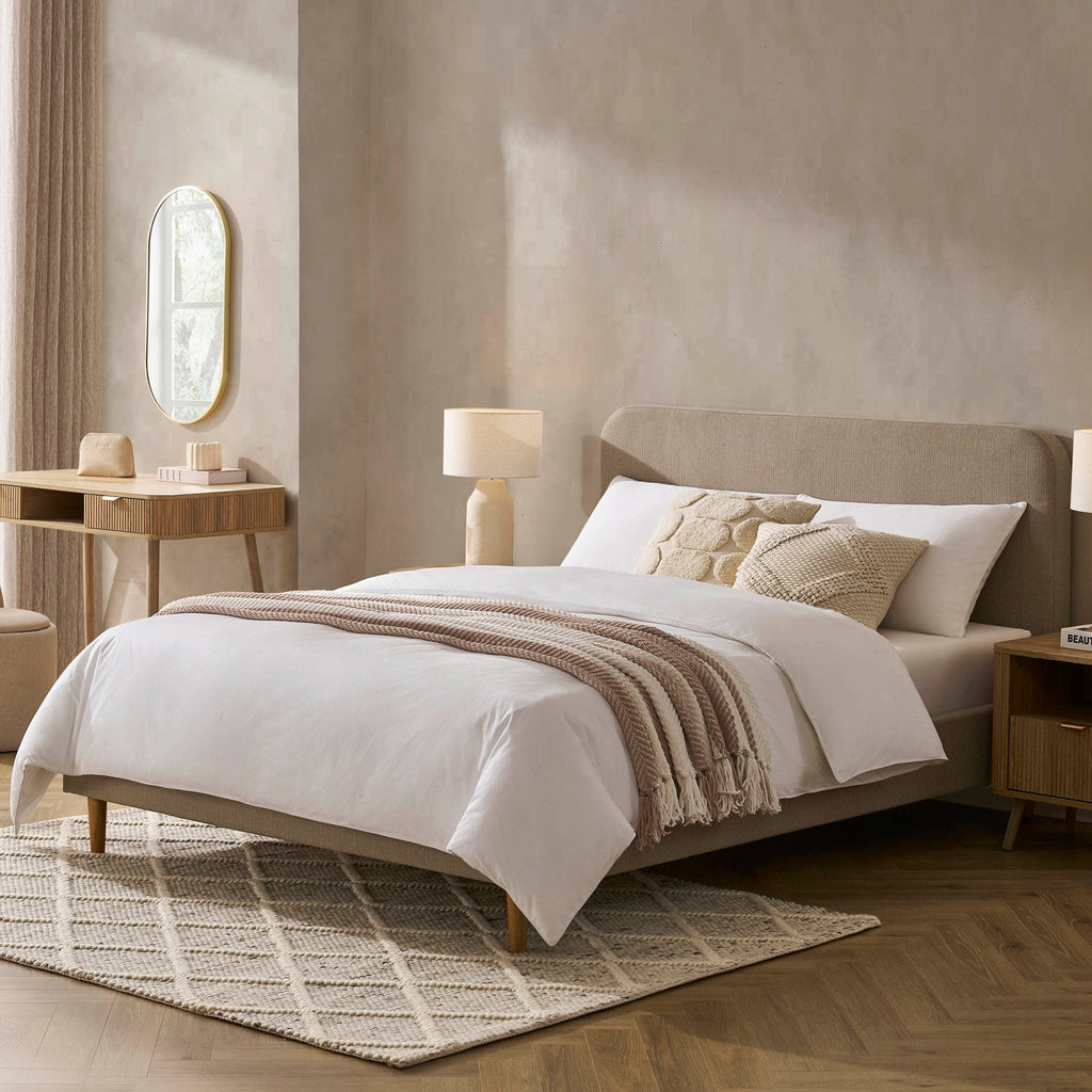 Cadre de lit Ascot - Gris pierre