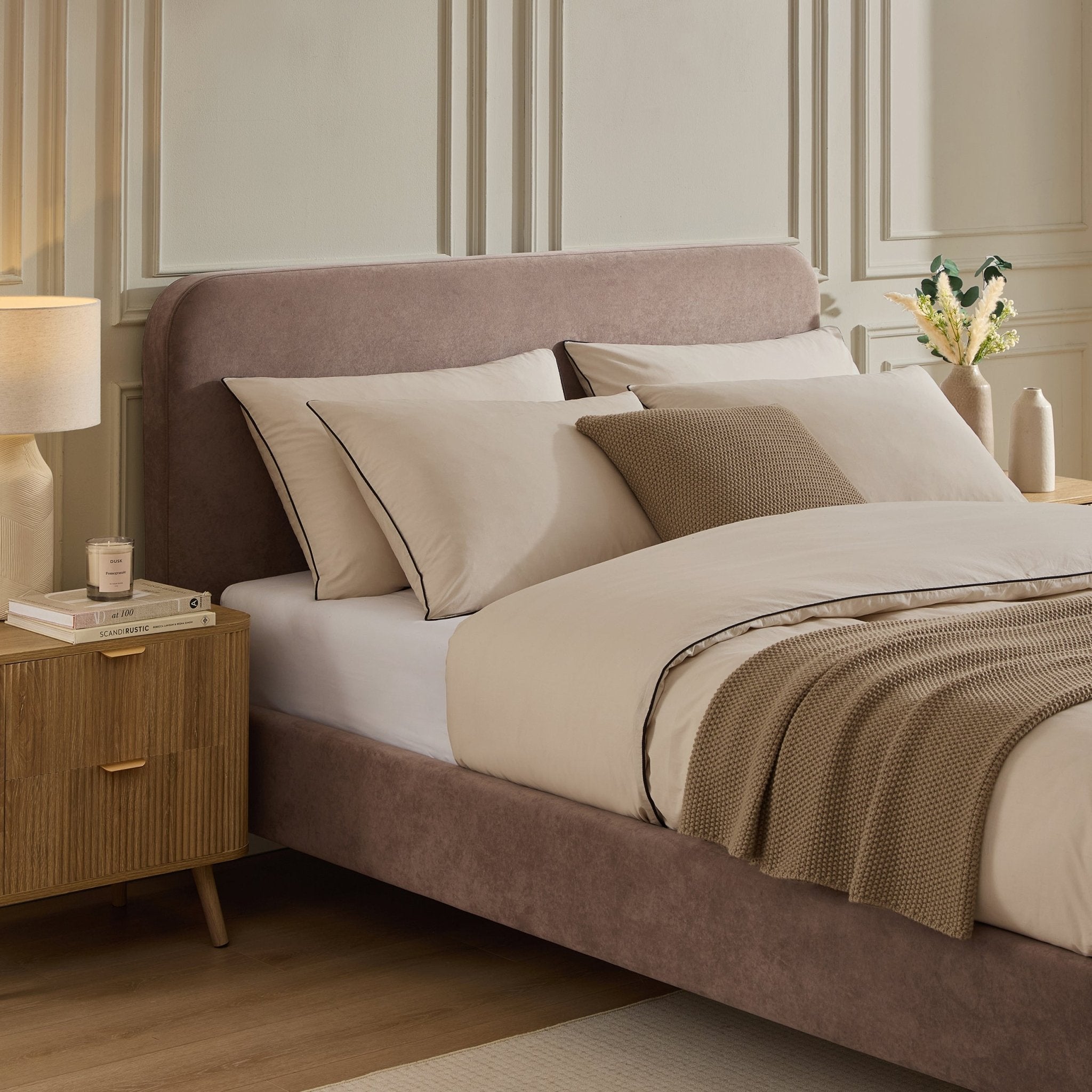 Cadre de lit Ascot - Taupe