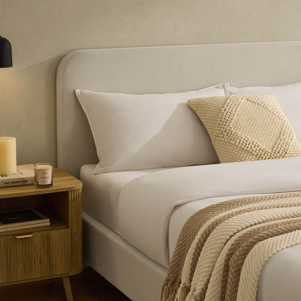 Cadre de lit Ascot Henley - Lin crème