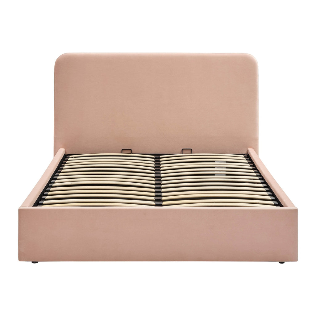 Lit coffre Ascot - Rose poudré