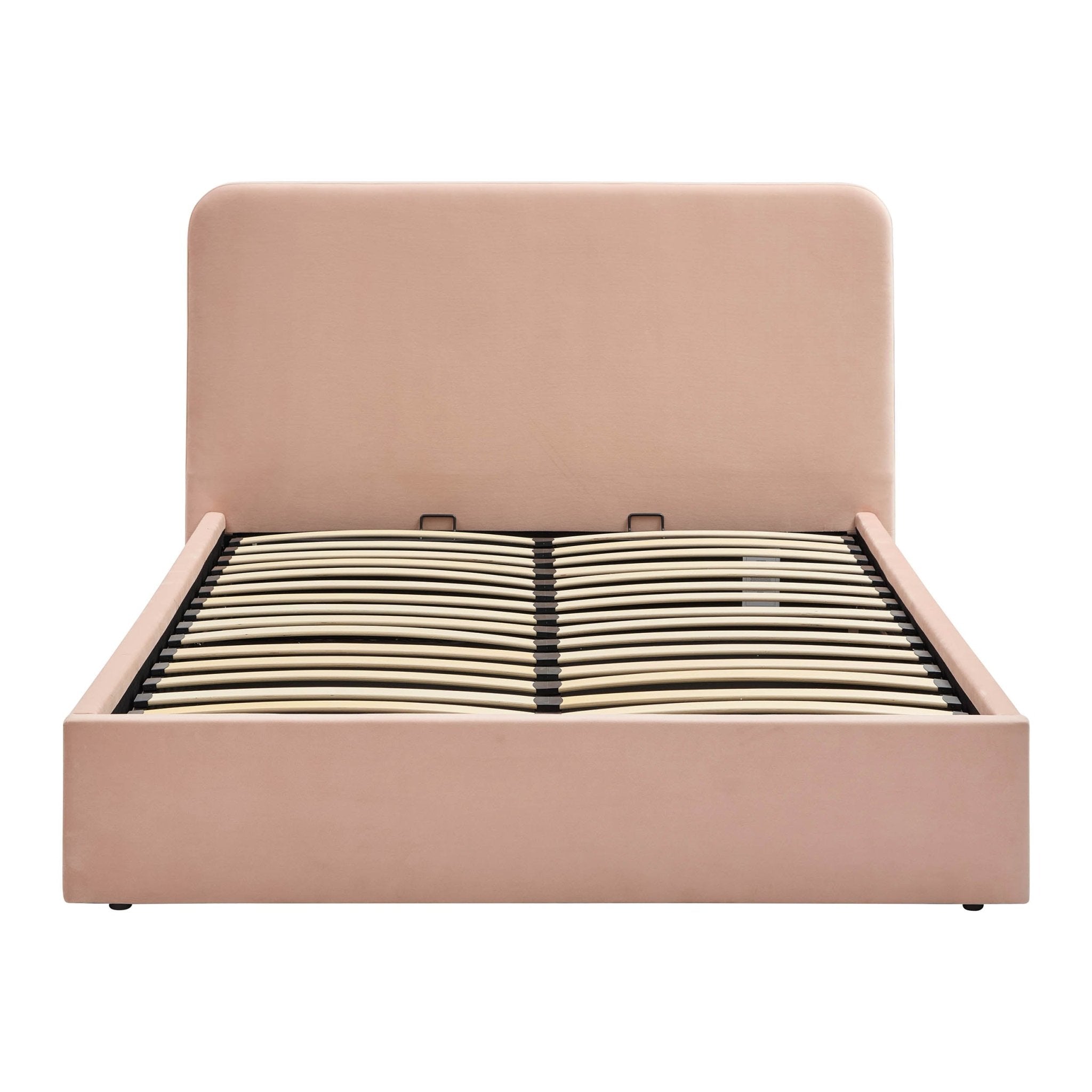 Lit coffre Ascot - Rose poudré