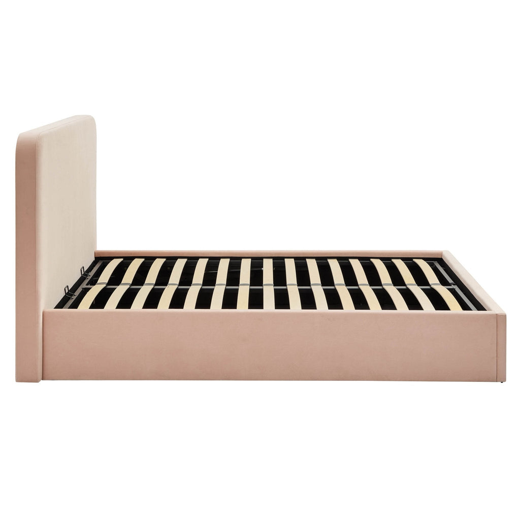 Lit coffre Ascot - Rose poudré