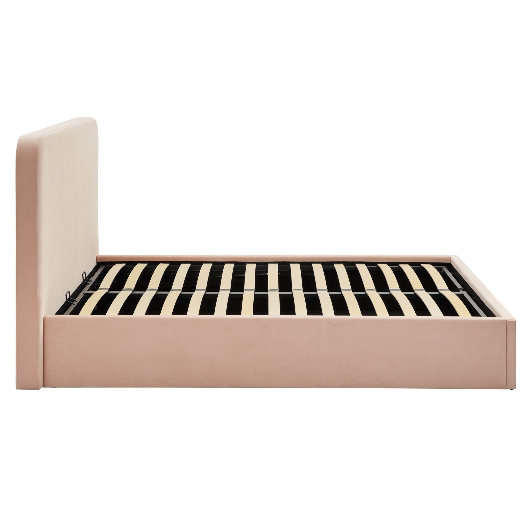 Lit coffre Ascot - Rose poudré