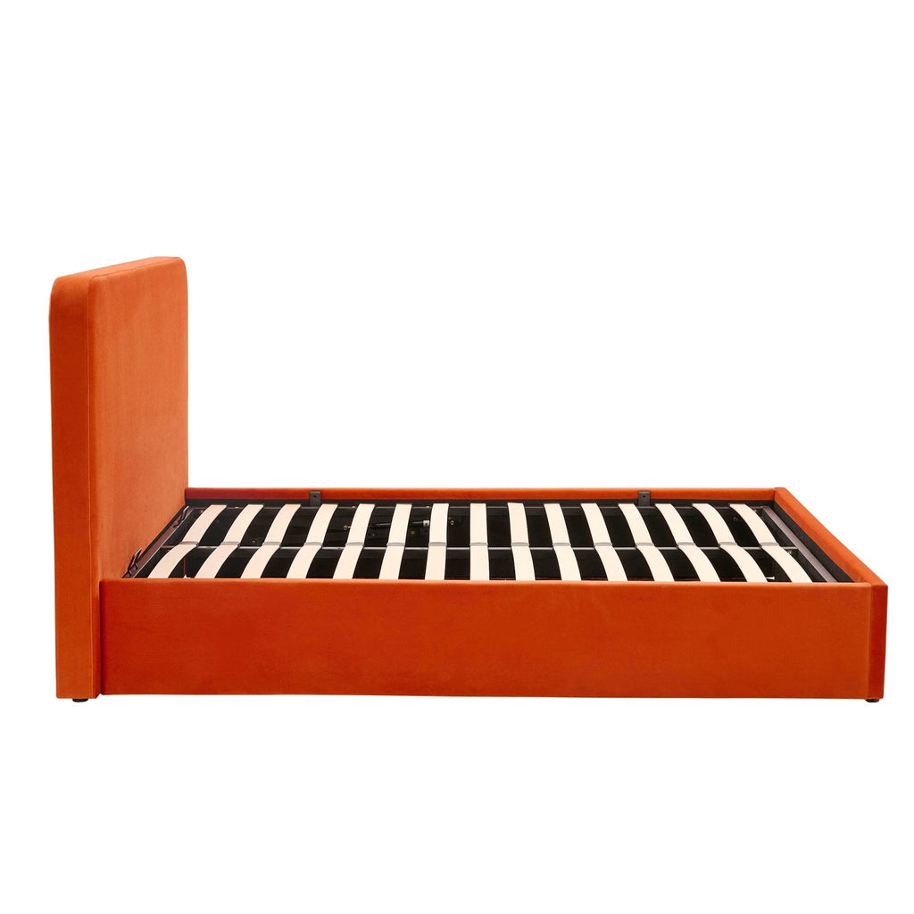 Lit coffre Ascot - Orange vif