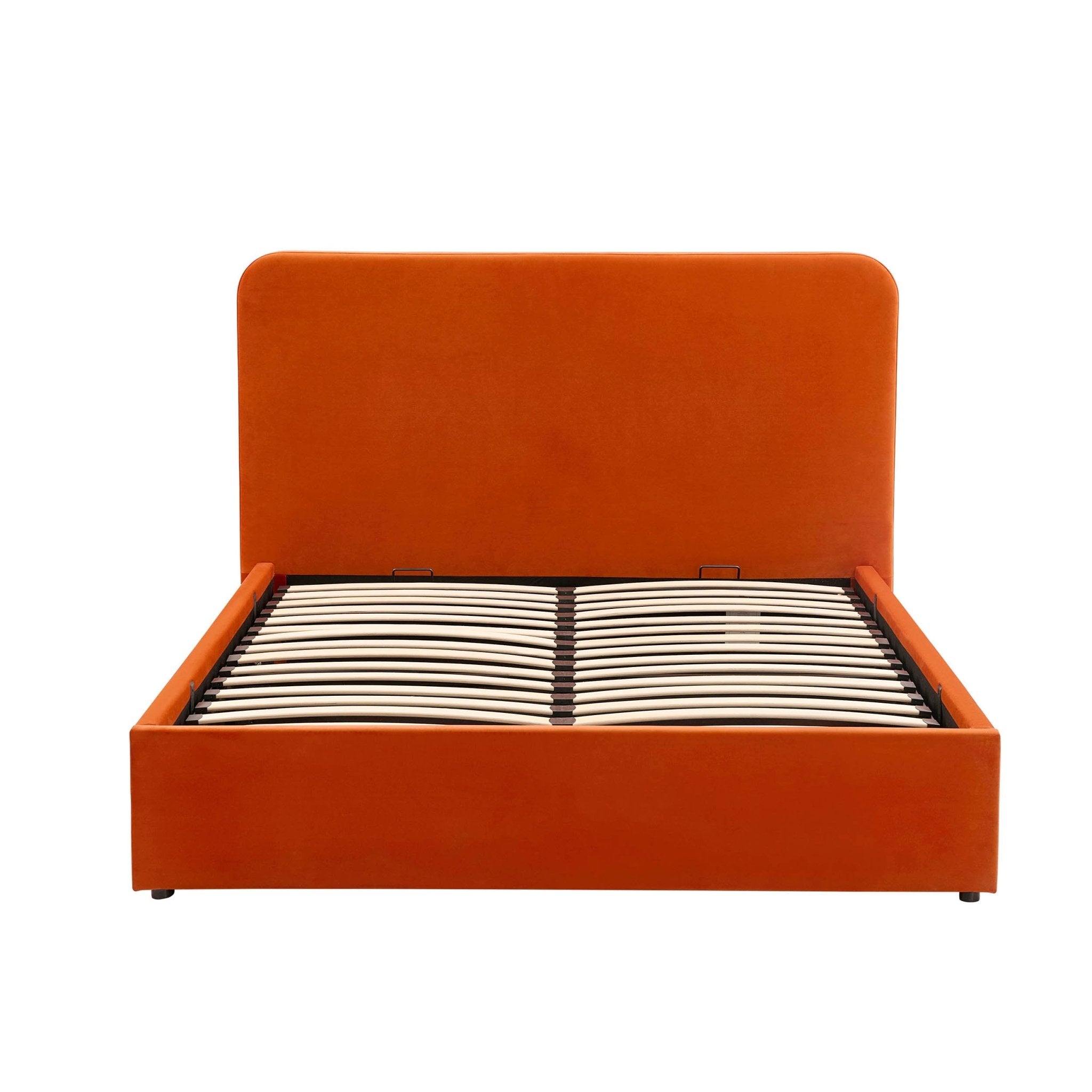 Lit coffre Ascot - Orange vif