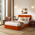 Lit coffre Ascot - Orange vif