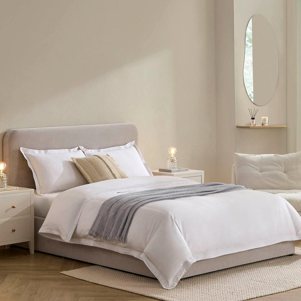 Lit coffre Ascot - Chenille gris clair