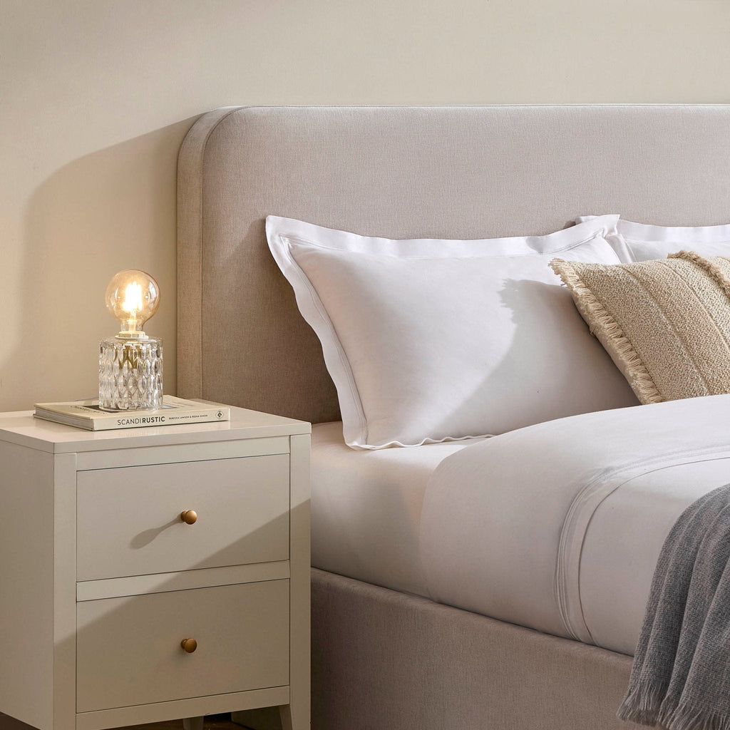 Lit coffre Ascot - Chenille gris clair