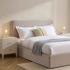 Lit coffre Ascot - Chenille gris clair