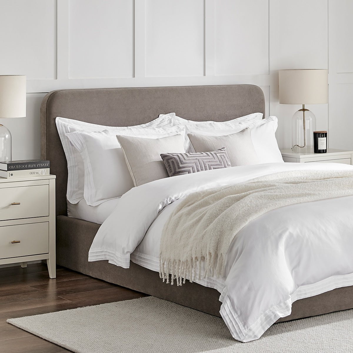 Lit coffre Ascot - Taupe