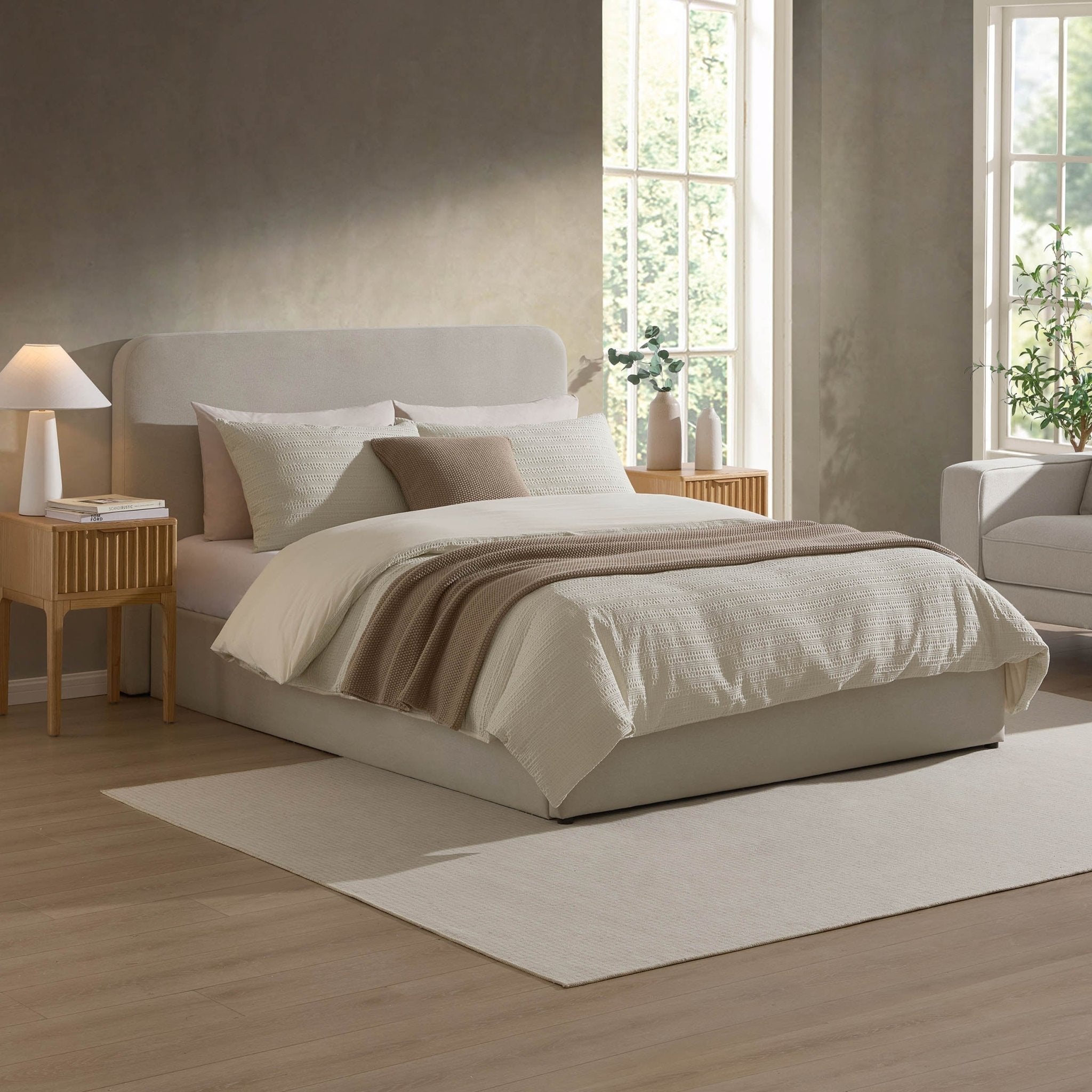 Lit coffre Ascot - Naturel