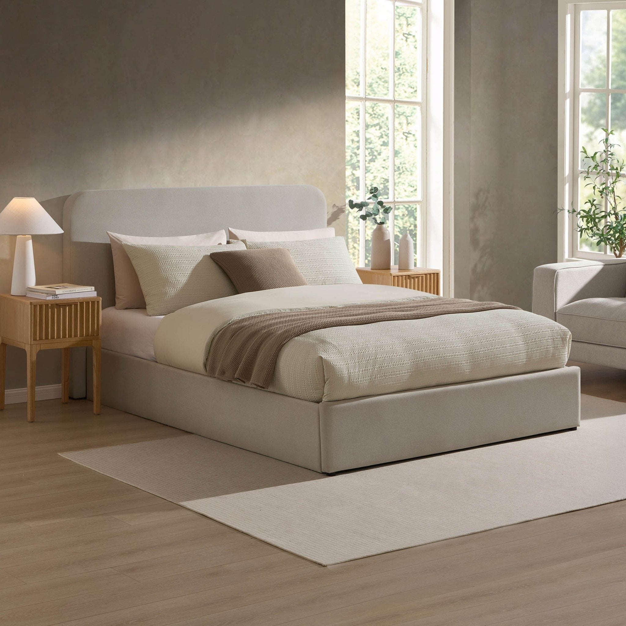 Lit coffre Ascot - Naturel