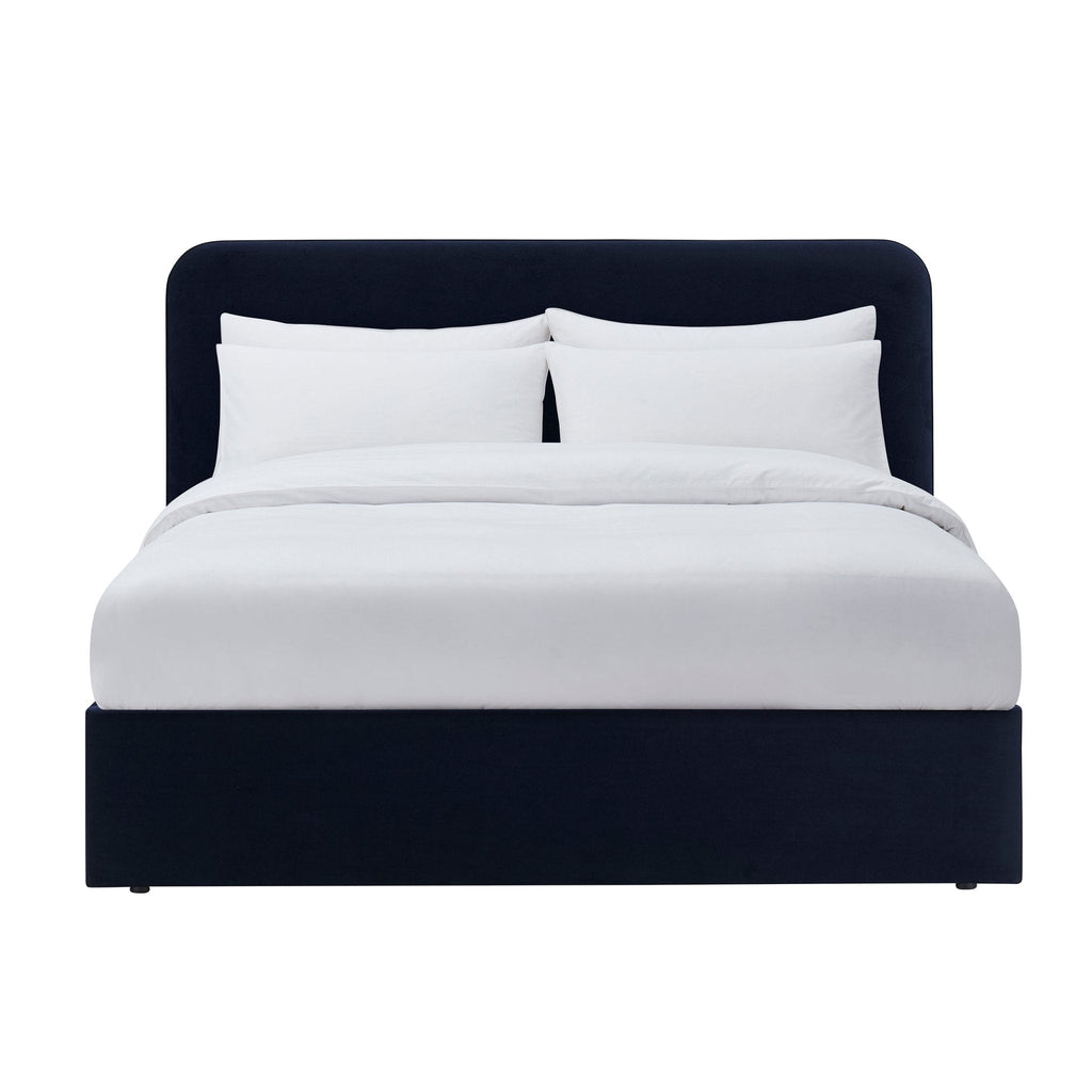 Lit coffre Ascot - Bleu marine