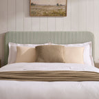 Lit coffre Ascot - Rayures sauge