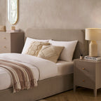 Lit coffre Ascot - Gris pierre