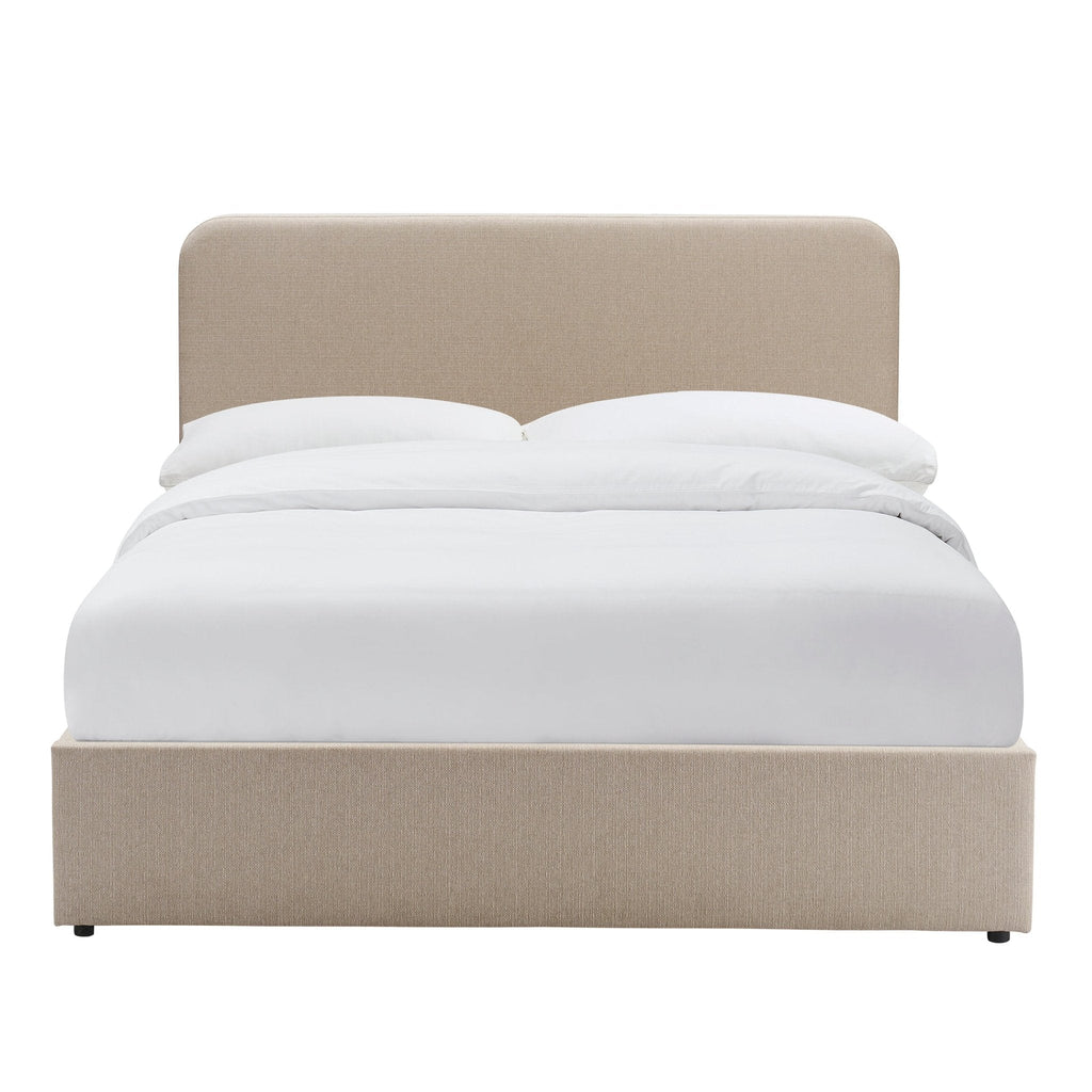 Lit coffre Ascot - Gris pierre