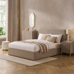 Lit coffre Ascot - Gris pierre