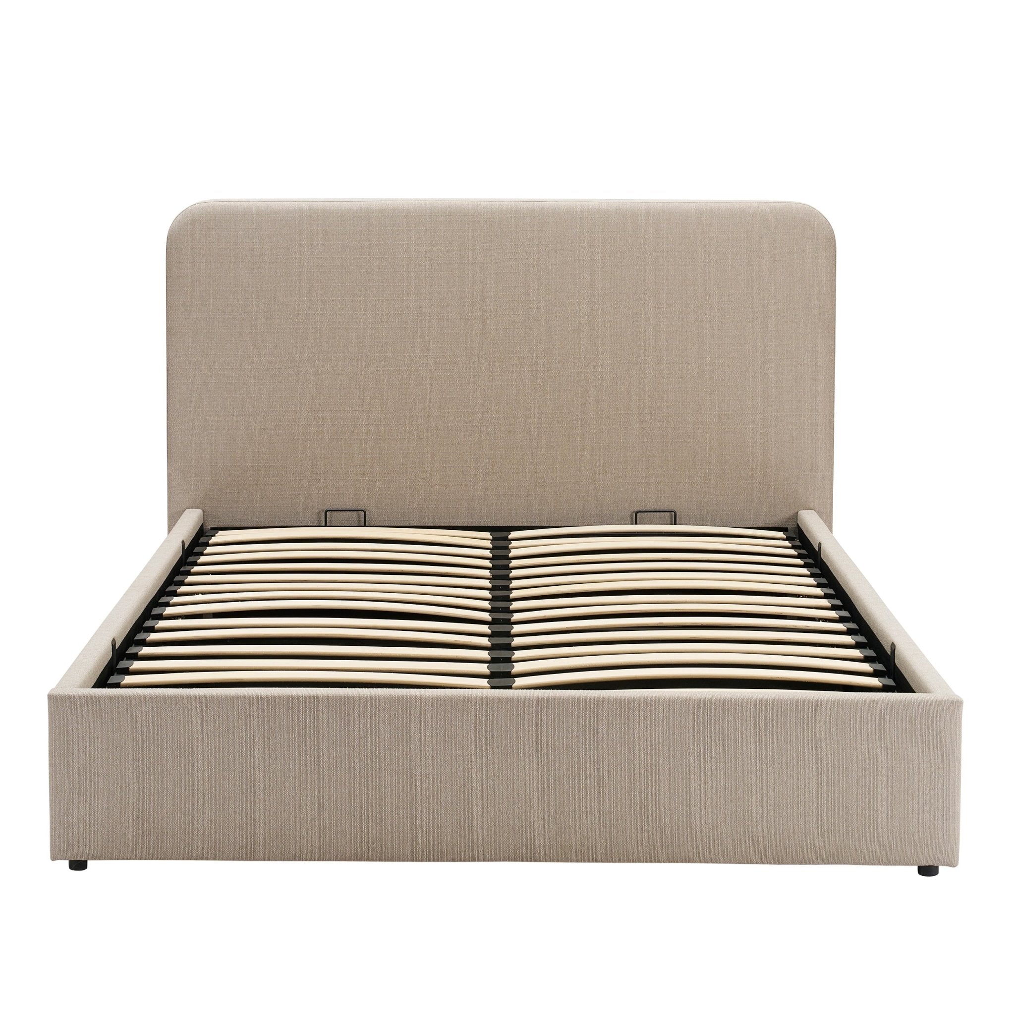 Lit coffre Ascot - Gris pierre