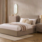 Lit coffre Ascot - Gris pierre