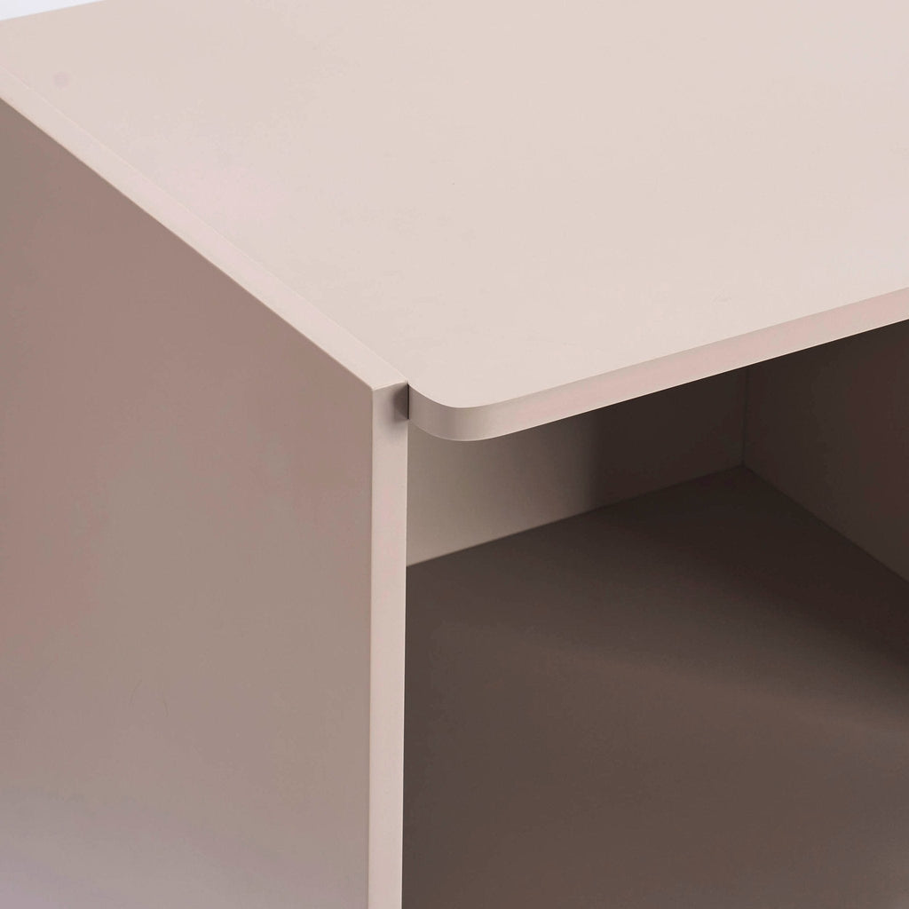 Bibliothèque Aurelia avec tiroirs - Taupe