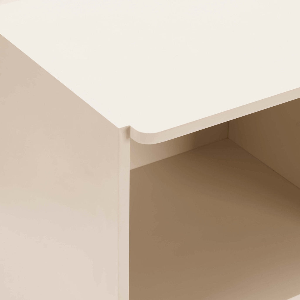 Bibliothèque Aurelia avec tiroirs - Crème vintage