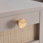 Console coiffeuse Aurelia avec miroir - Taupe