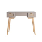 Console coiffeuse Aurelia avec miroir - Taupe