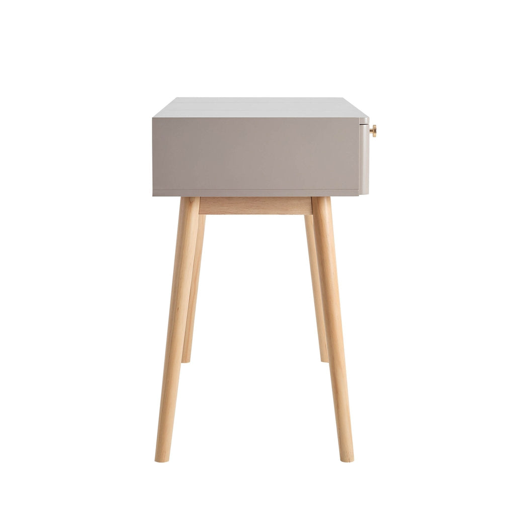 Console coiffeuse Aurelia avec miroir - Taupe
