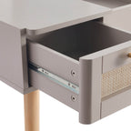 Console coiffeuse Aurelia avec miroir - Taupe