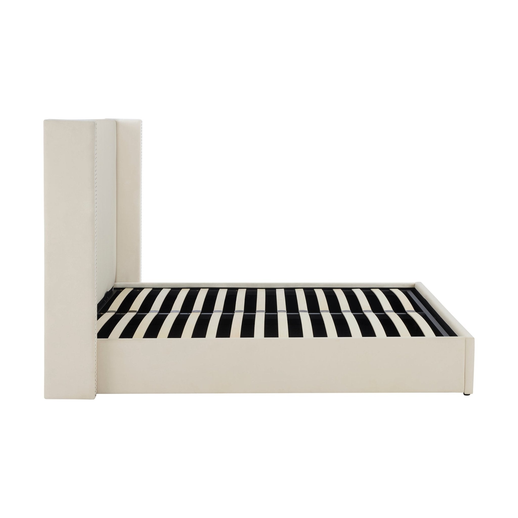 Lit ottoman Austin clouté - Écru