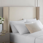 Lit ottoman Austin clouté - Écru