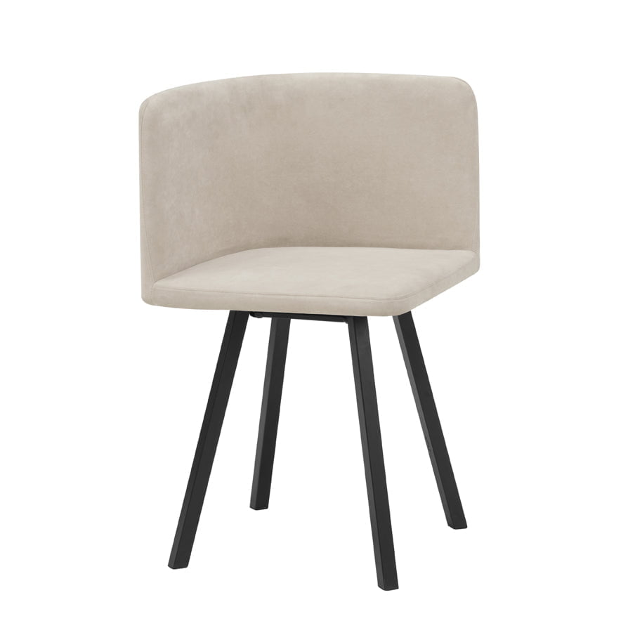 Ensemble table et chaises Ava Space Saver 4 places - Noir/Pierre