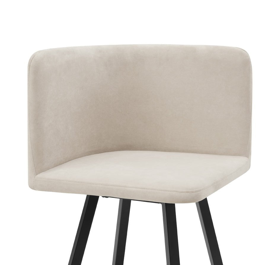 Ensemble table et chaises Ava Space Saver 4 places - Noir/Pierre