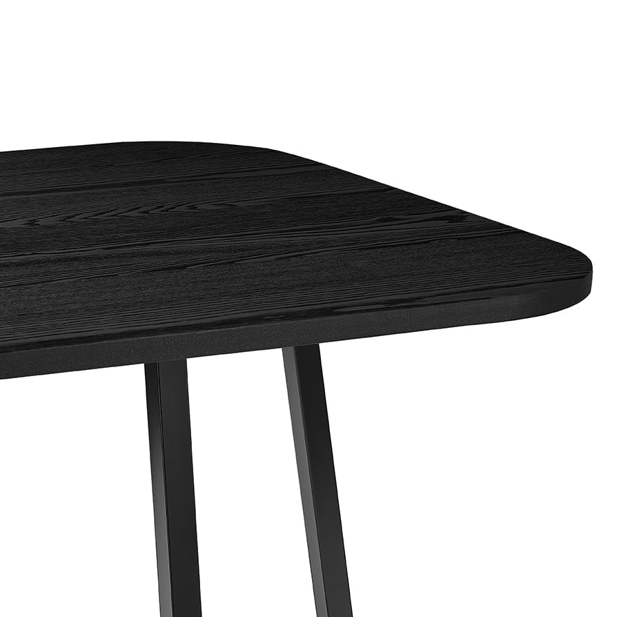 Ensemble table et chaises Ava Space Saver 4 places - Noir/Pierre