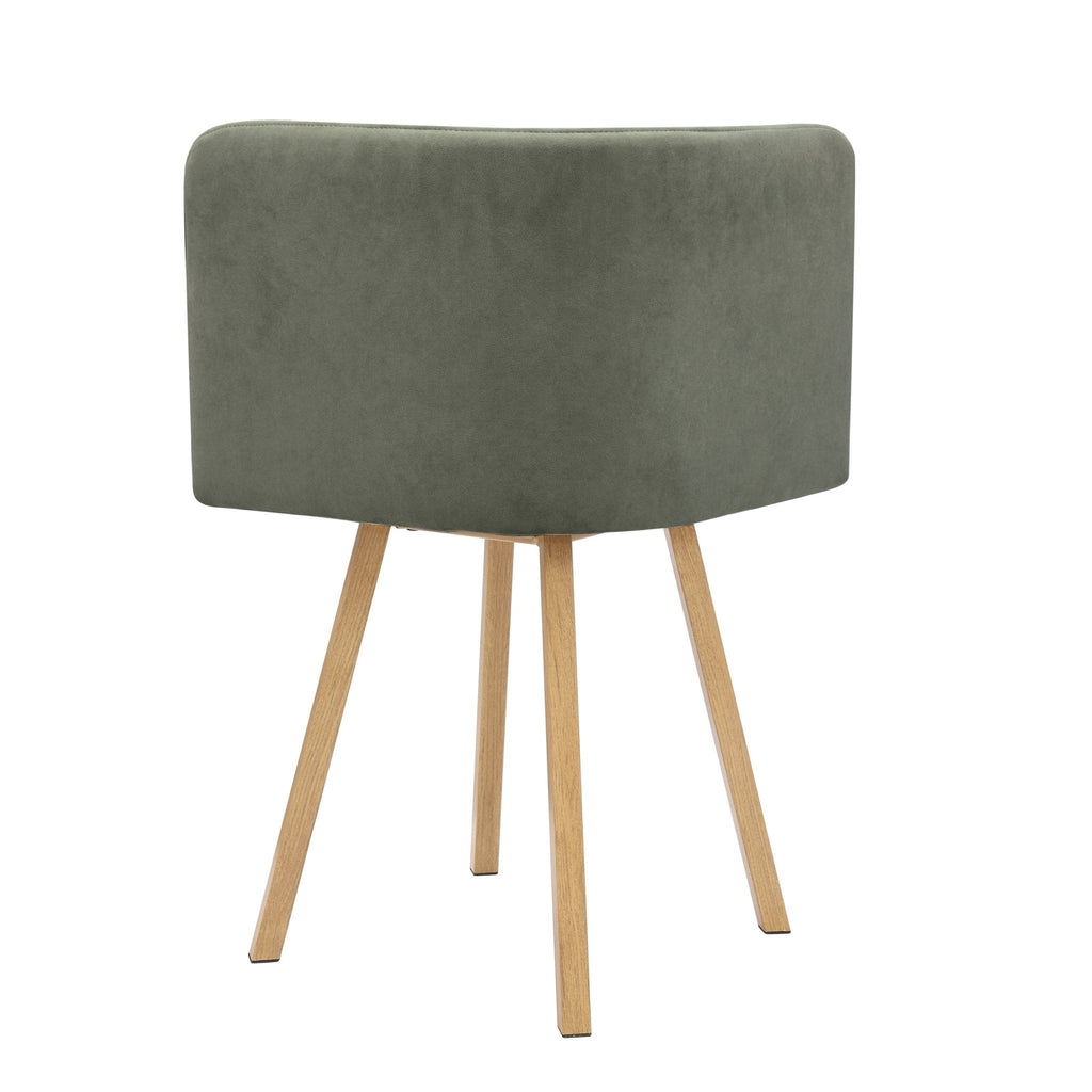 Ensemble table et chaises Ava Space Saver 4 places - Bois clair/Vert