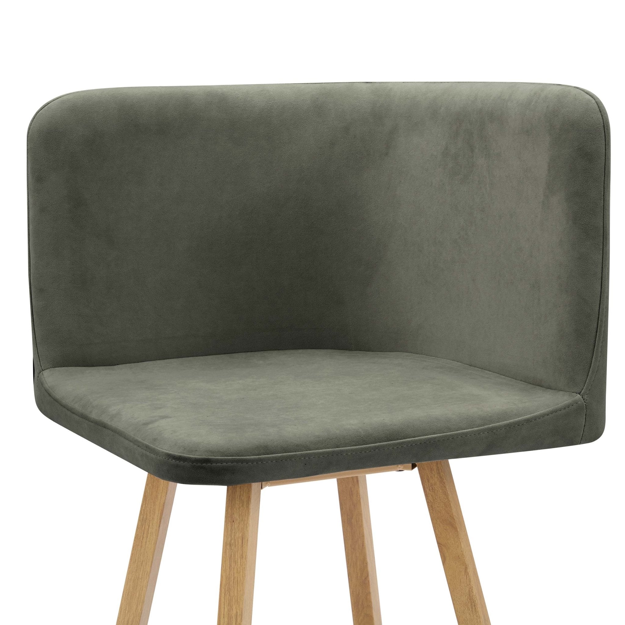 Ensemble table et chaises Ava Space Saver 4 places - Bois clair/Vert