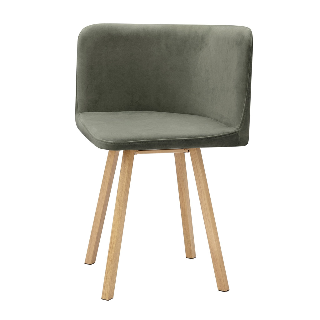 Ensemble table et chaises Ava Space Saver 4 places - Bois clair/Vert