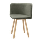 Ensemble table et chaises Ava Space Saver 4 places - Bois clair/Vert