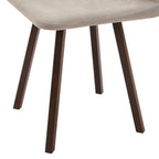 Ensemble table et chaises de salle à manger Ava Space Saver 4 places - Noyer/Pierre