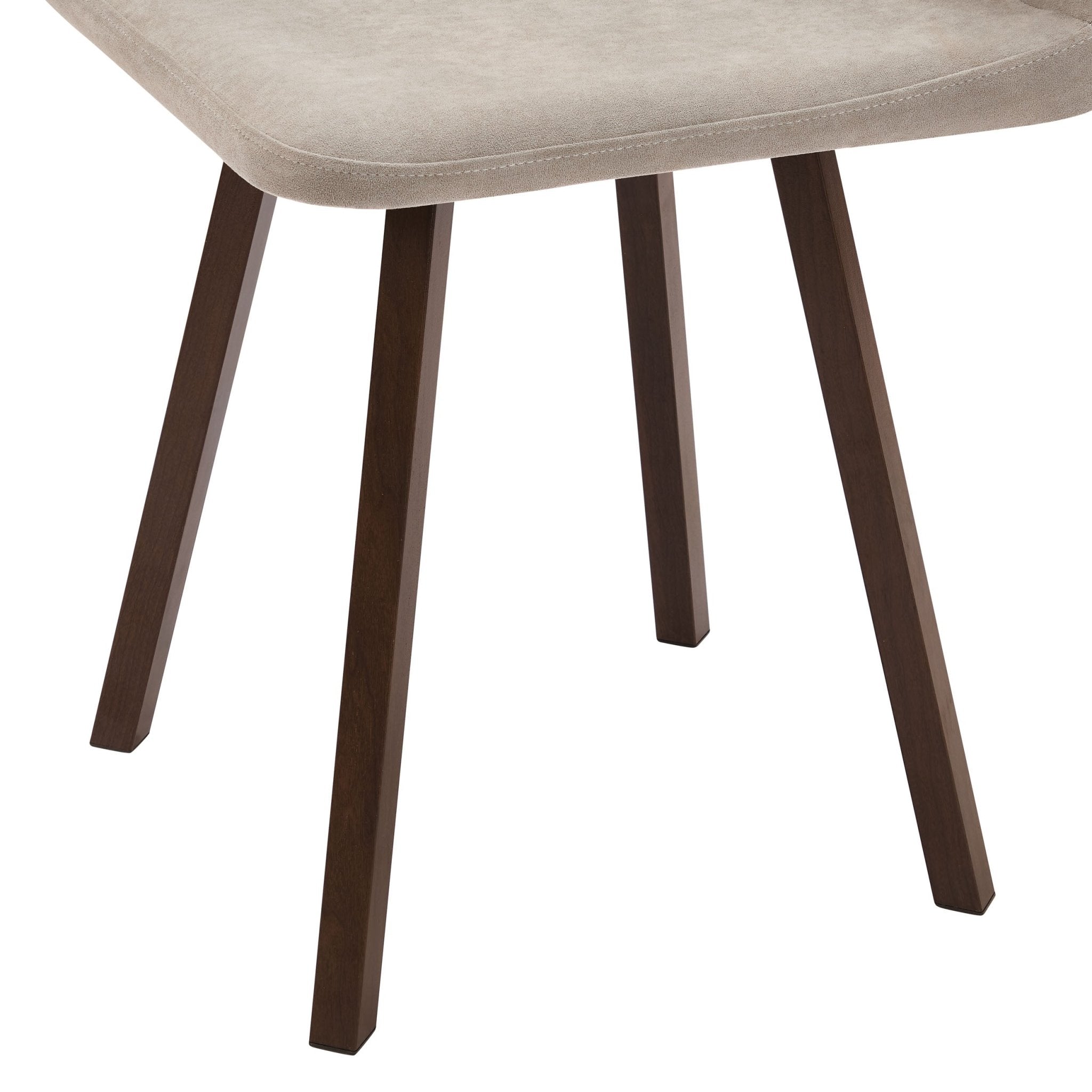 Ensemble table et chaises de salle à manger Ava Space Saver 4 places - Noyer/Pierre