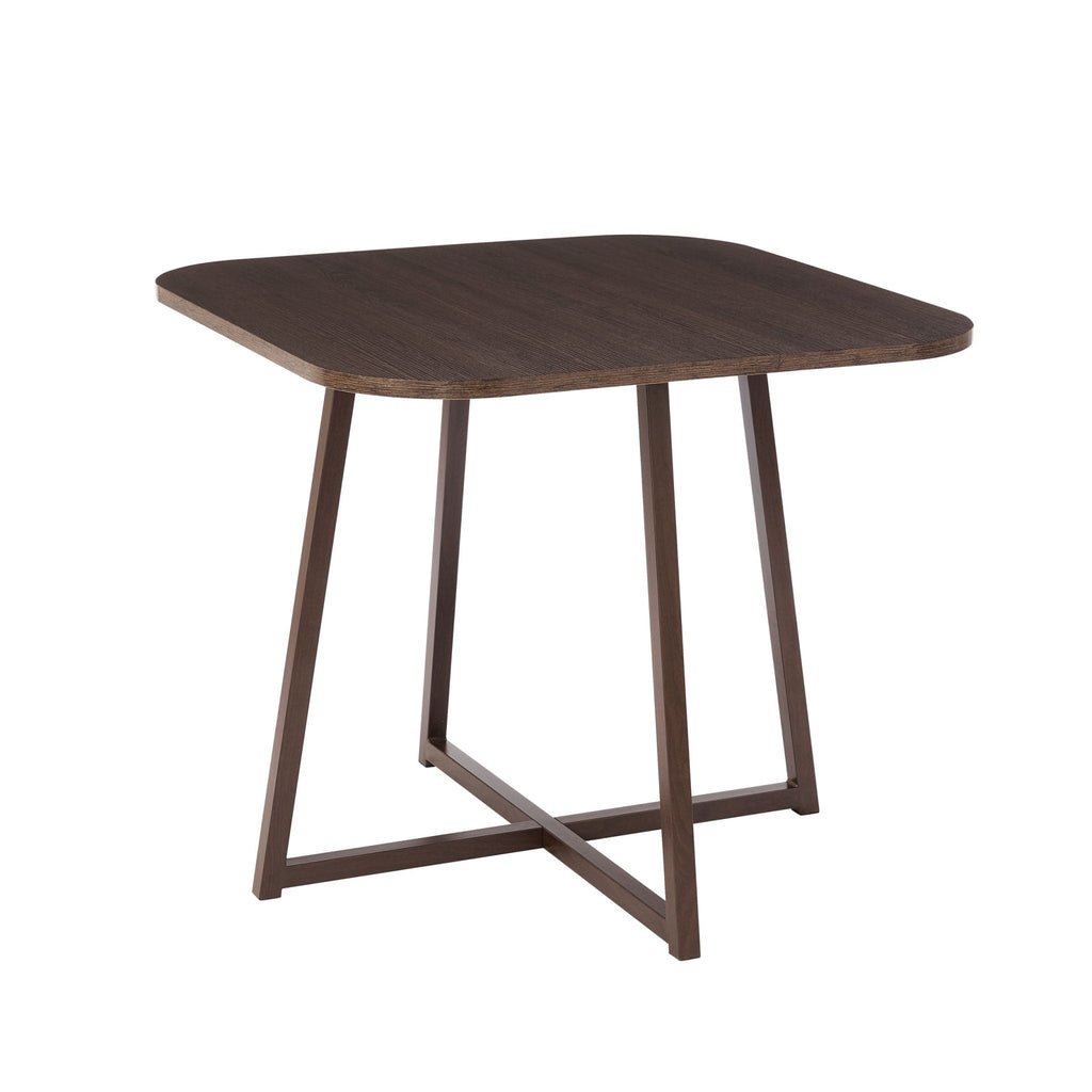 Ensemble table et chaises de salle à manger Ava Space Saver 4 places - Noyer/Pierre