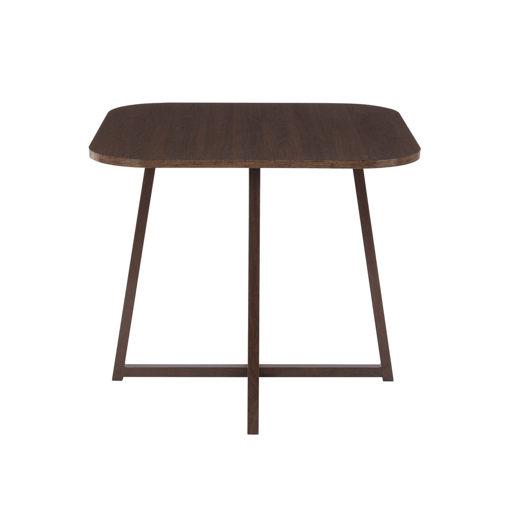 Ensemble table et chaises de salle à manger Ava Space Saver 4 places - Noyer/Pierre