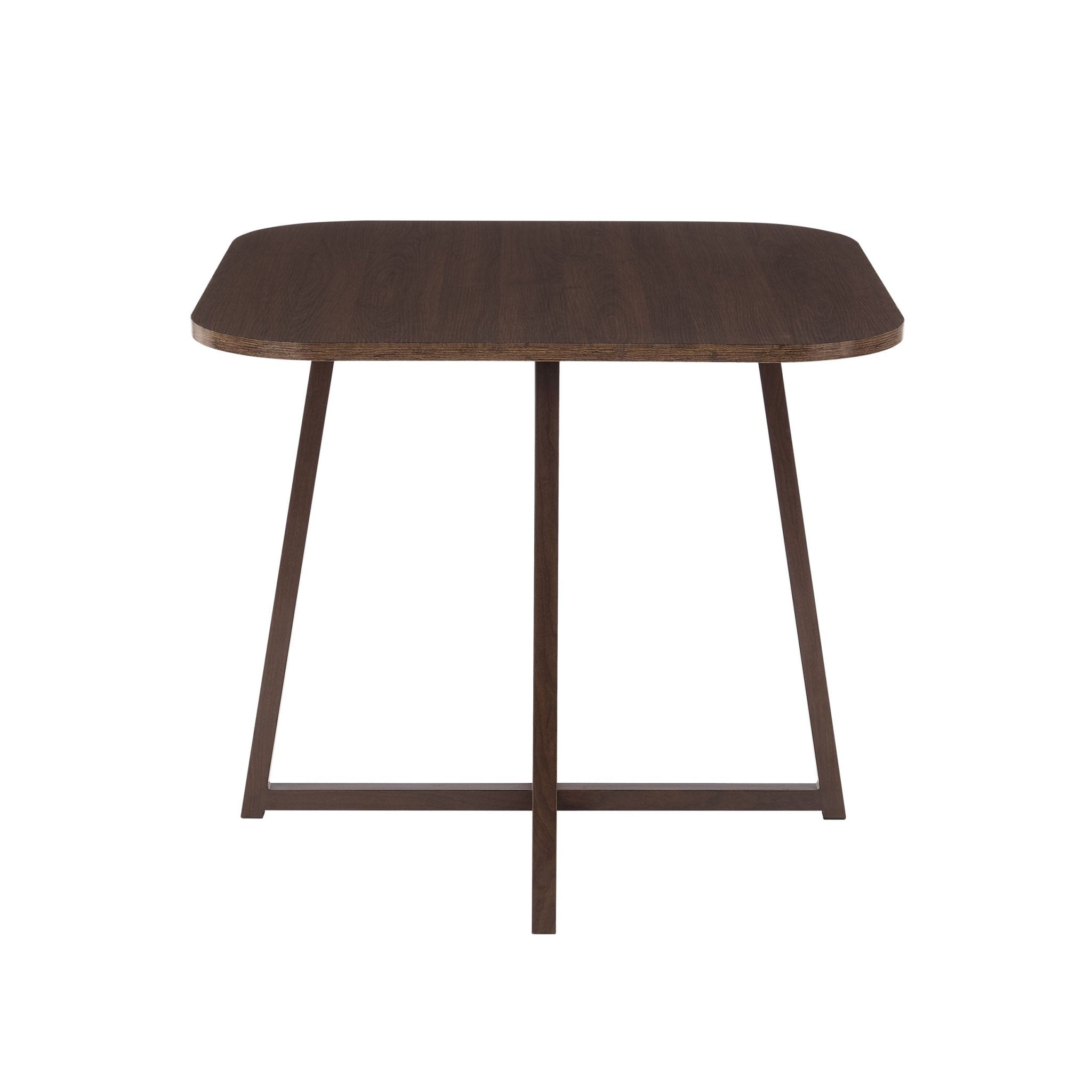 Ensemble table et chaises de salle à manger Ava Space Saver 4 places - Noyer/Pierre