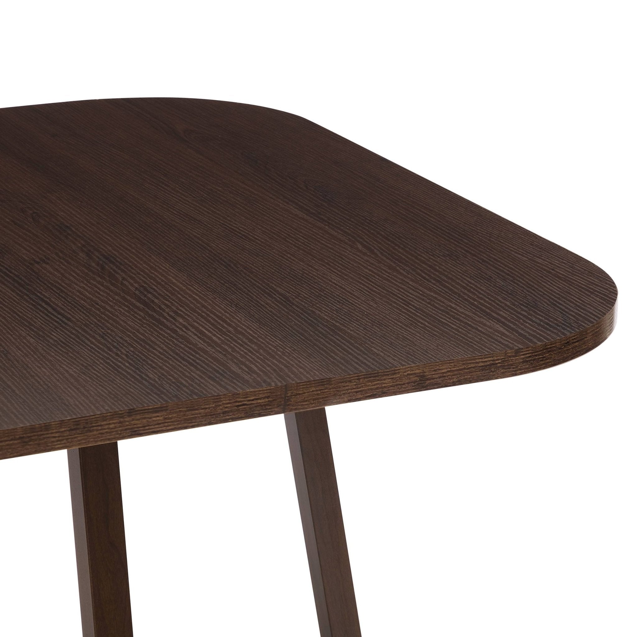 Ensemble table et chaises de salle à manger Ava Space Saver 4 places - Noyer/Pierre