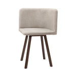 Ensemble table et chaises de salle à manger Ava Space Saver 4 places - Noyer/Pierre