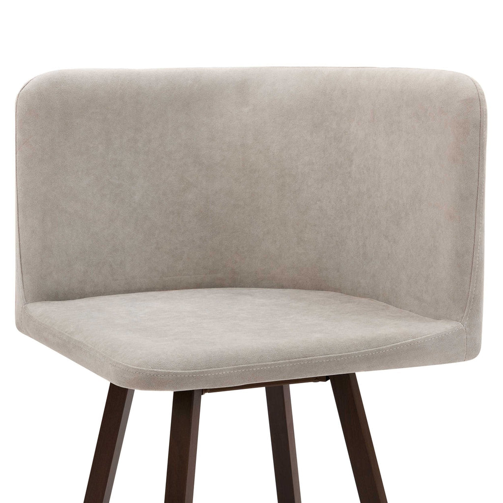 Ensemble table et chaises de salle à manger Ava Space Saver 4 places - Noyer/Pierre